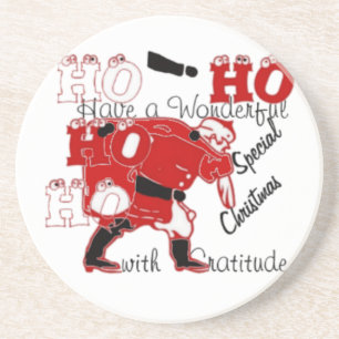 Porta-copos HO HO HO O maravilhoso Natal com gratidão