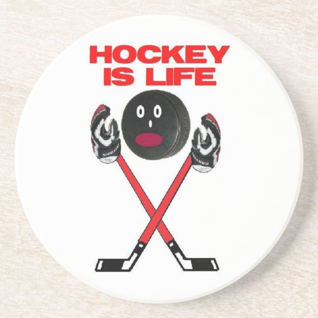 Porta-copos Hockey é a vida (Frente)