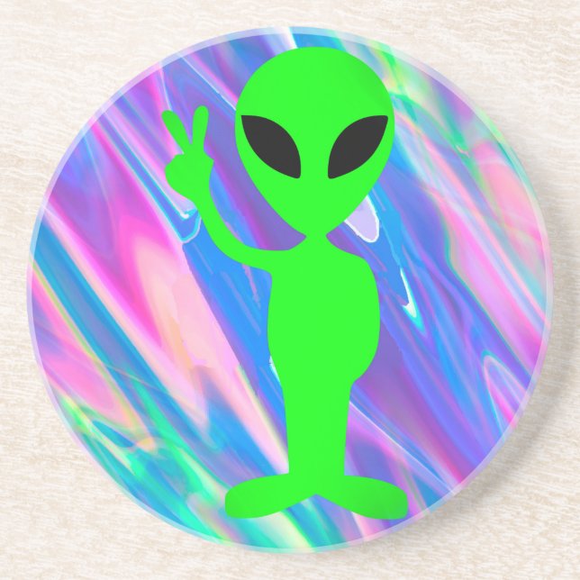 Porta-copos holograma de alienígena (Frente)