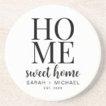 Porta-copos Home Sweet Família Personalizada<br><div class="desc">Home Sweet Home Personalizar Name Família New Home Porta copos</div>