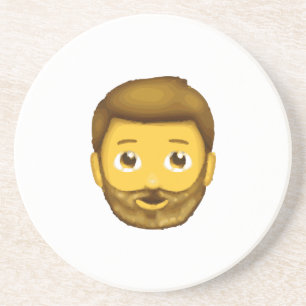 Porta-copos homem barbudo emoji