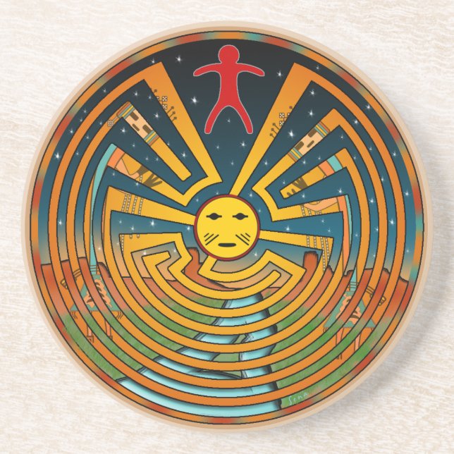 Porta-copos Homem no labirinto (Frente)