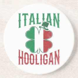 Porta-copos Hooligan Itália Bandeira Shamrock St Patricks