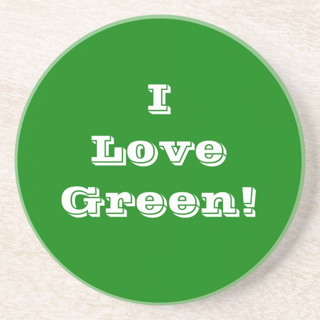 Porta copos I Love Green (Frente)