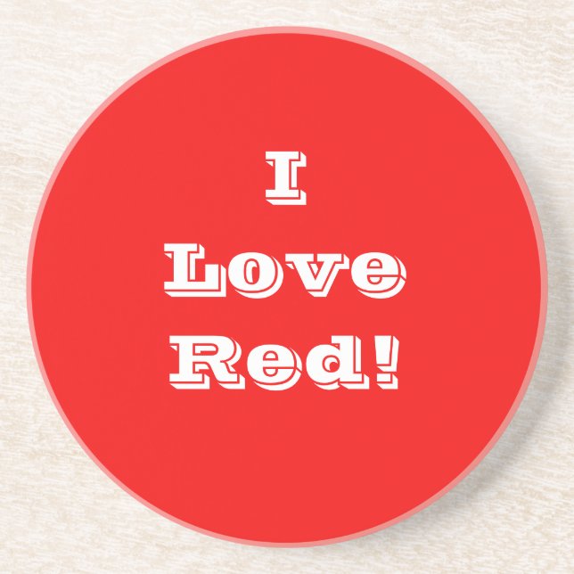 Porta copos I Love Red (Frente)