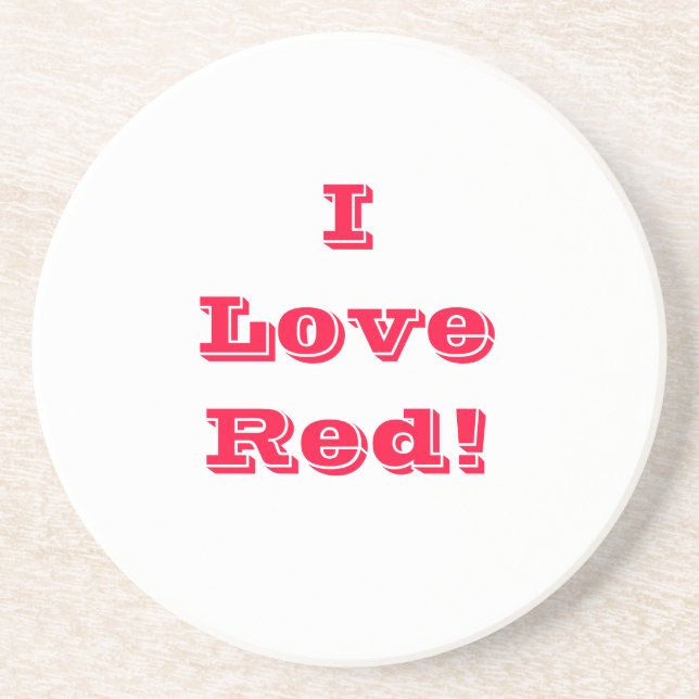 Porta copos I Love Red (Frente)