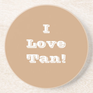 Porta copos I Love Tan