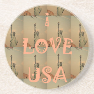 Porta-copos I Love USA