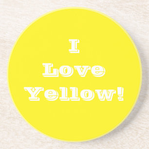 Porta copos I Love Yellow