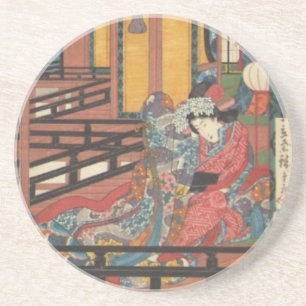 Porta copos Ichiryusai Hiroshige