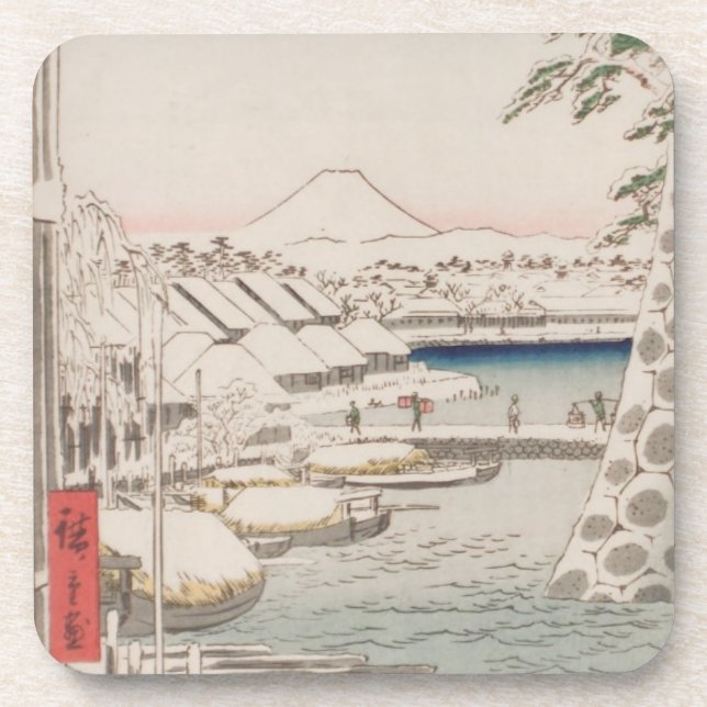 Porta copos Ichiryusai Hiroshige (Frente)