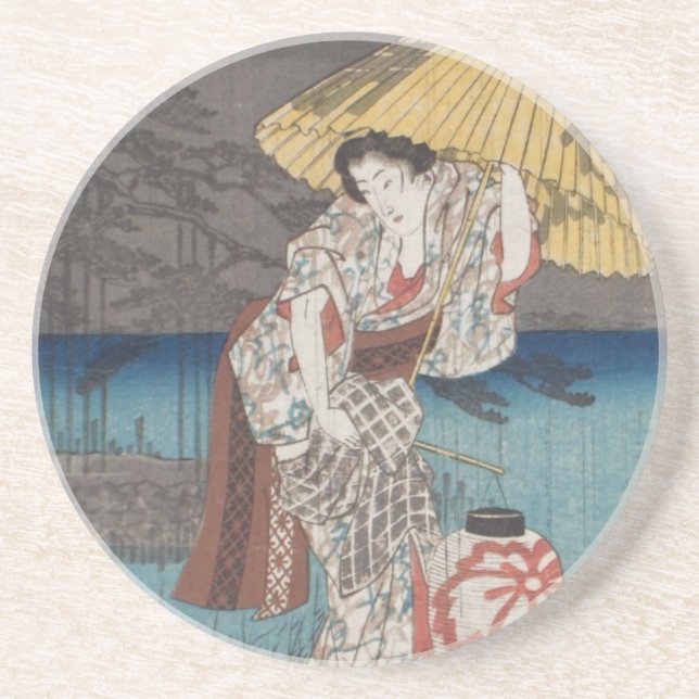 Porta copos Ichiryusai Hiroshige (Frente)