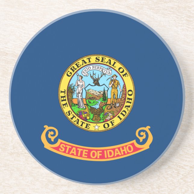 Porta-copos Idaho Flag, Estado Gem, Estados Americanos (Frente)