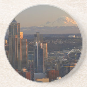 Porta-copos Ideia aérea da skyline 2 da cidade de Seattle