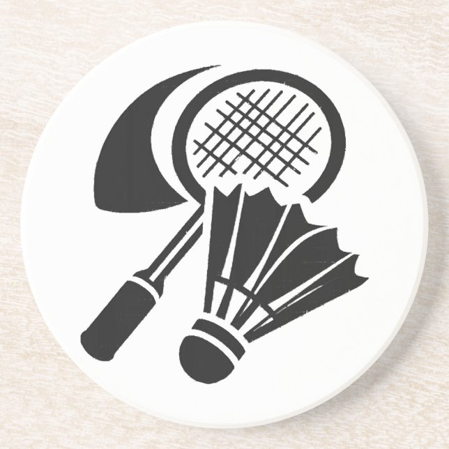 Porta-copos Ideias de presentes de badminton (Frente)