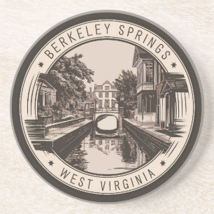 Porta-copos Ilustração de Berkeley Springs West Virginia