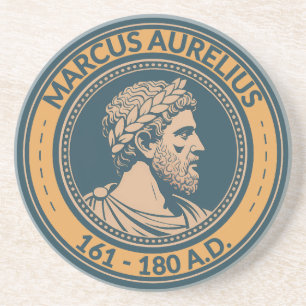 Porta-copos Ilustração do Imperador Romano Marco Aurélio Badge