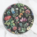Porta-copos Imagem Botânica de Elegância Vintage Preta<br><div class="desc">Traga seu jardim para sua mobília com nossas portas copos de arenito de Elegância Botânica Vintage. Cada porta copos é uma fatia de arte, adornada com flores luxuosas inspiradas em vintage contra uma canvas preta profunda, feita em delicadas tons de aquarela. Perfeitos para a proteção de superfícies com um toque...</div>