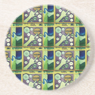 Porta-copos Impressão de Arte Mosaica Divertida Contemporânea 