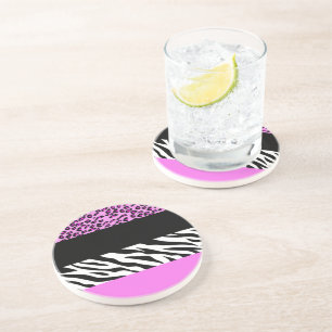 Porta-copos Impressão Leopardo, Impressão Zebra, Impressão Ani