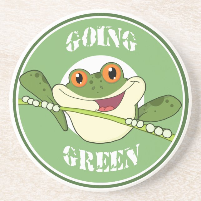Porta copos indo do sapo verde (Frente)