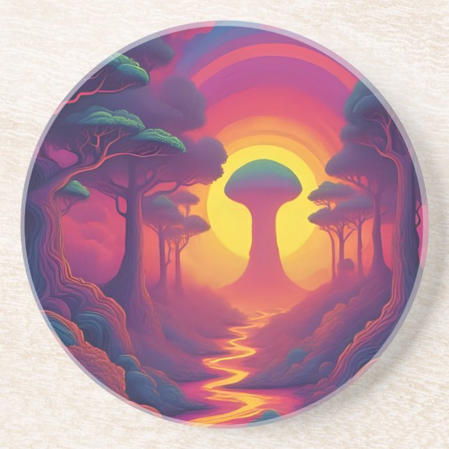 Porta-copos Início da Arte da Queda (Frente)