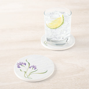 Porta-copos Íris Roxo Na Madeira