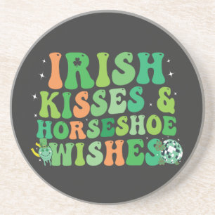 Porta-copos Irlandês Kisses & Horsferes Deseja Dia de São Patr