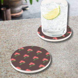 Porta-copos Ixora, Flor de Maha Sarakham (escuro) Sandstone