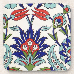 Porta copos Iznik azulejos Cork