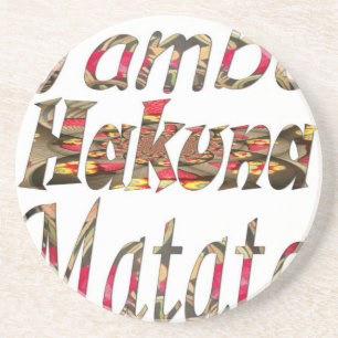 Porta-copos Jambo Hakuna Matata African Vintage Art Impressão