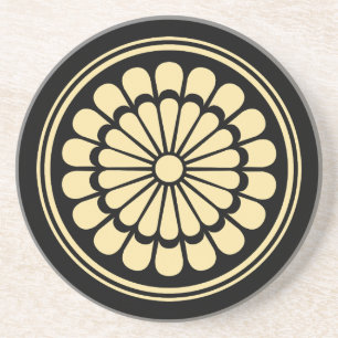 Porta-copos Japanese Chrysanthemum Crest (Kamon)