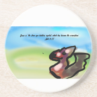 Porta-copos jesus stone 