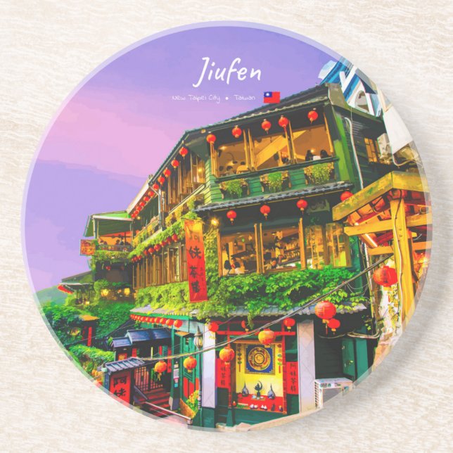 Porta-copos Jiufen, Taiwan - Antiga Casa de Chá (Frente)