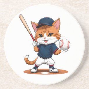 Porta-copos Jogador de beisebol gato