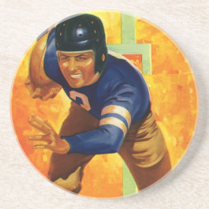 Porta-copos Jogador de futebol americano quarterback correndo 
