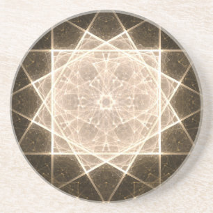 Porta-copos Kaleidoscope Star e Dourado