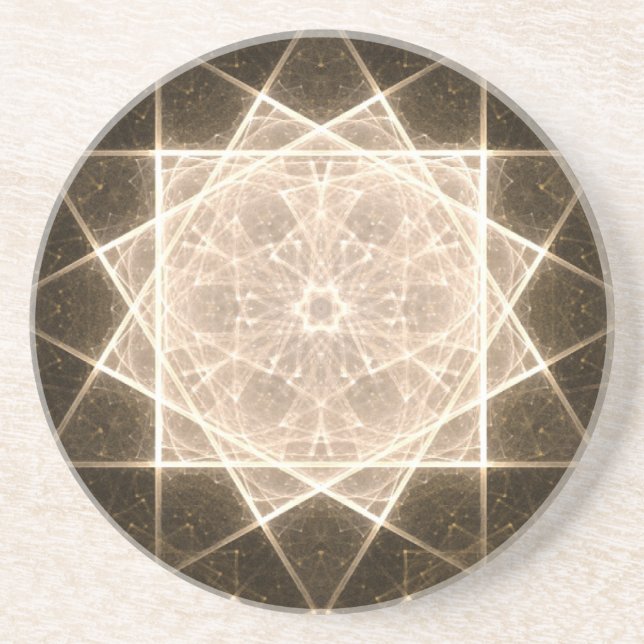 Porta-copos Kaleidoscope Star e Dourado (Frente)