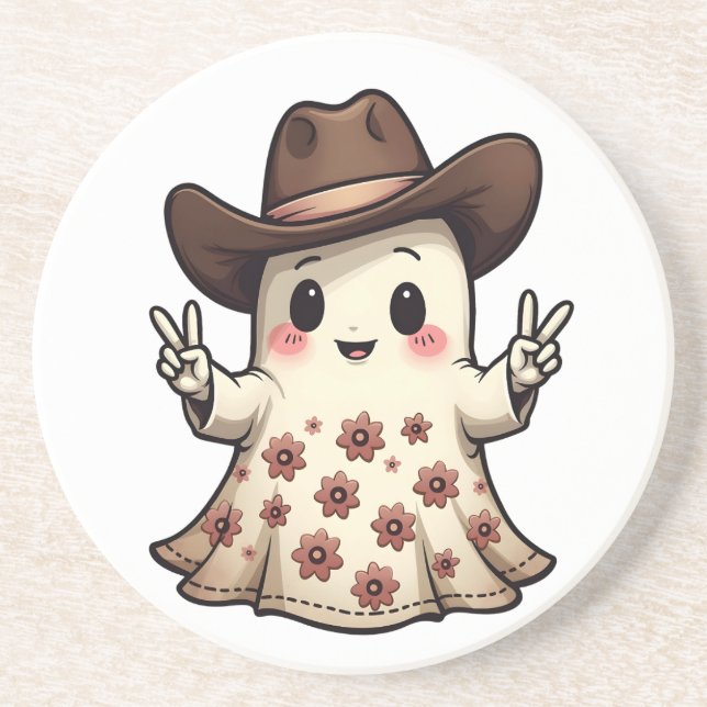Porta-copos Kawaii, o pastel japonês Ghost Halloween (Frente)