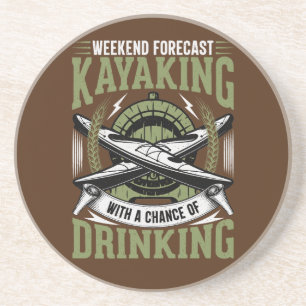 Porta-copos Kayaking com uma chance de Bebendo