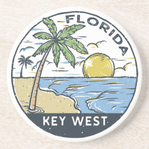 Porta-copos Key West Florida Vintage Emblem