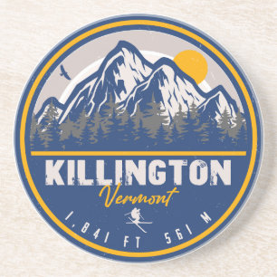 Porta-copos Killington Vermont Retro Sunset Ski Souvenirs