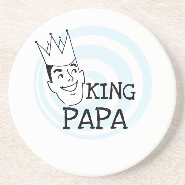 Porta-copos King Papa T-shirts e presentes (Frente)