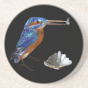 Porta-copos KINGFISHER, PAPEL Azul, Preto