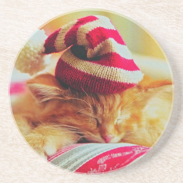 Porta-copos Kitten Natal (Frente)