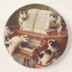 Porta-copos Kittens e Piano