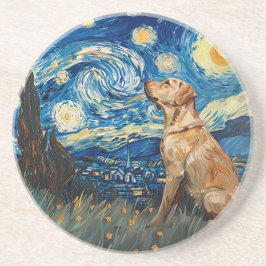 Porta-copos Labrador Retriever Yellow Lab Dog StarNight
