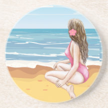 ladie na praia