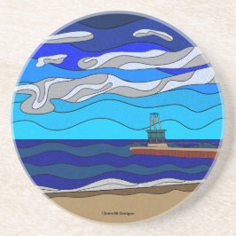 Porta-copos Lago Michigan - Sandstone Coaster