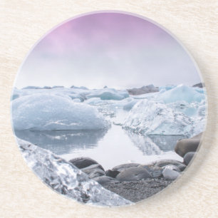 Porta-copos Lagoa da geleira de Islândia